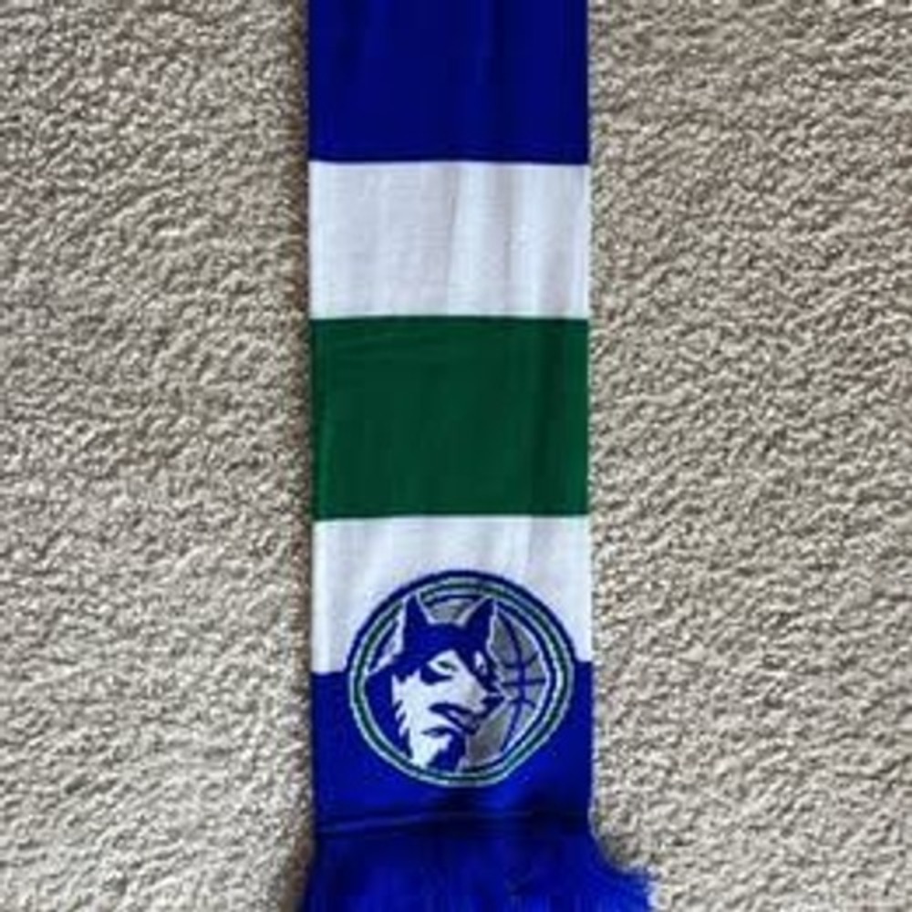 New NBA Minnesota Timberwolves Basketball 1989 Winter Scarf